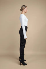 Midnight Black Cargo Trousers - [shop_nude_sa]