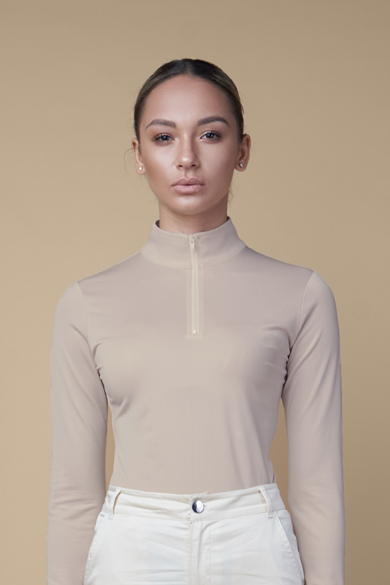 Dew High Neck Long Sleeve Top - [shop_nude_sa]